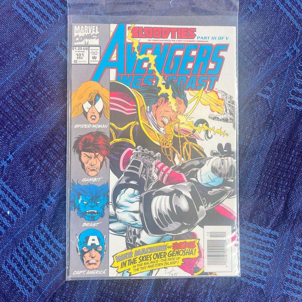 Marvel Avengers West Coast Bloodties Part III Comic Book #101
